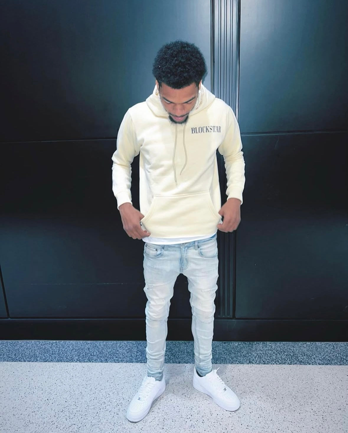 Blockstar Cropped Hoodie
