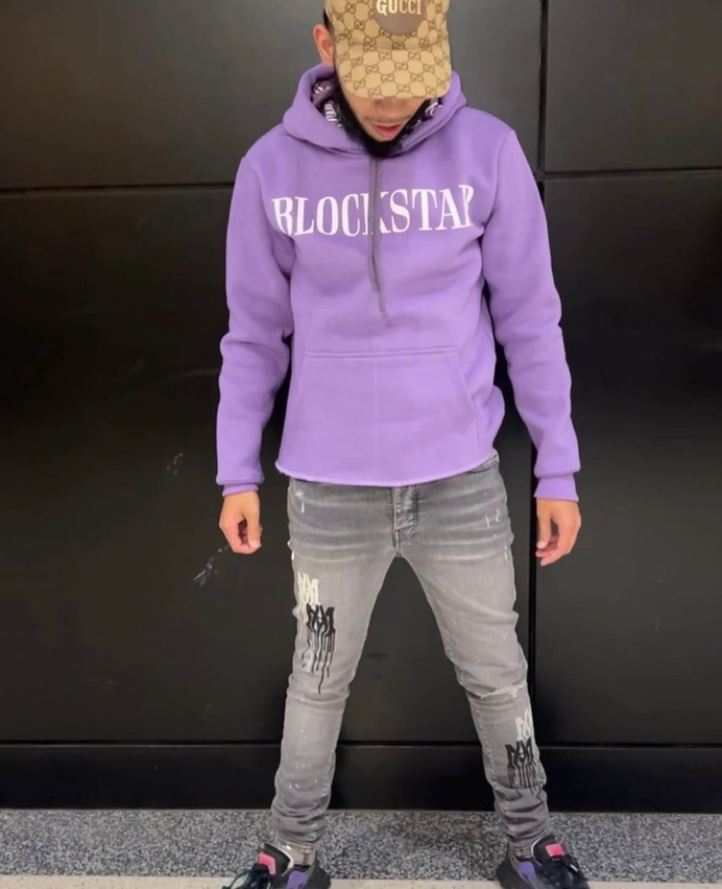 Blockstar Cropped Hoodie