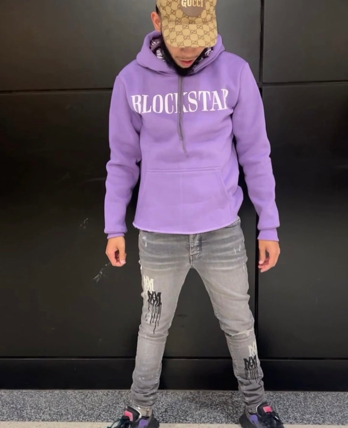 Blockstar Cropped Hoodie